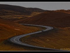 myvatn mountain curve car : Iceland